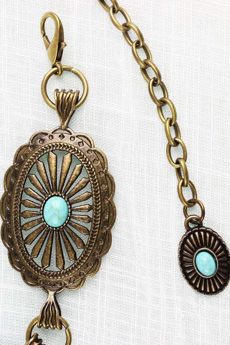 Turquoise Chain Belt
