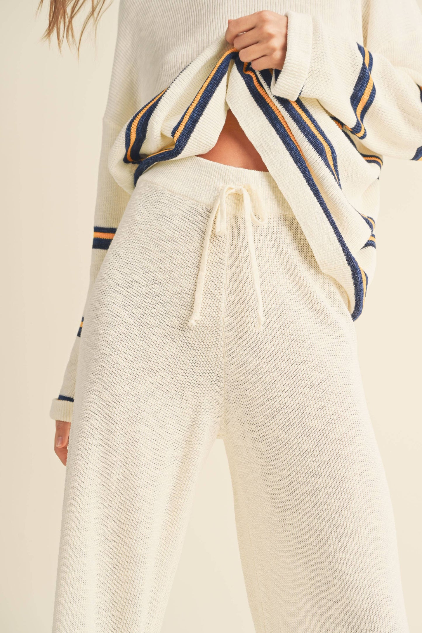 White Waves Pants
