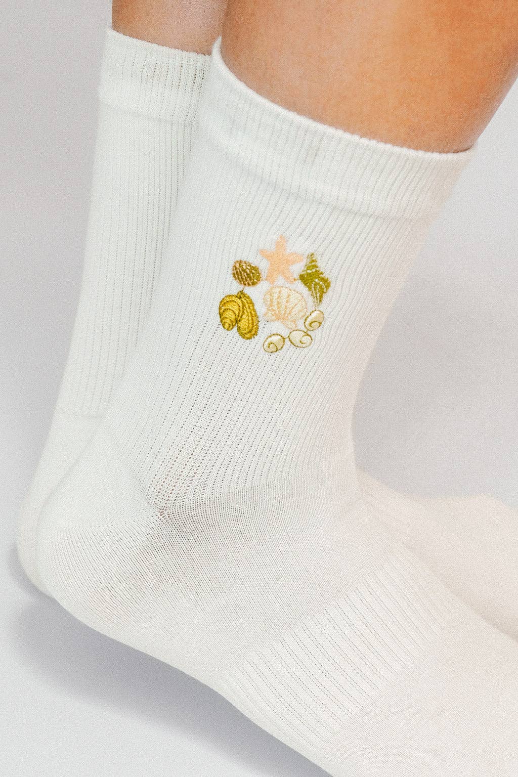Shell Knit Ankle Sock