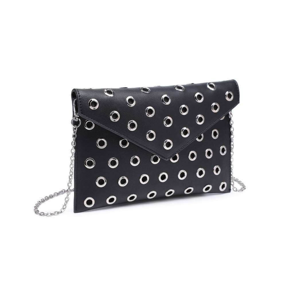 Ramona Gromet Clutch Black