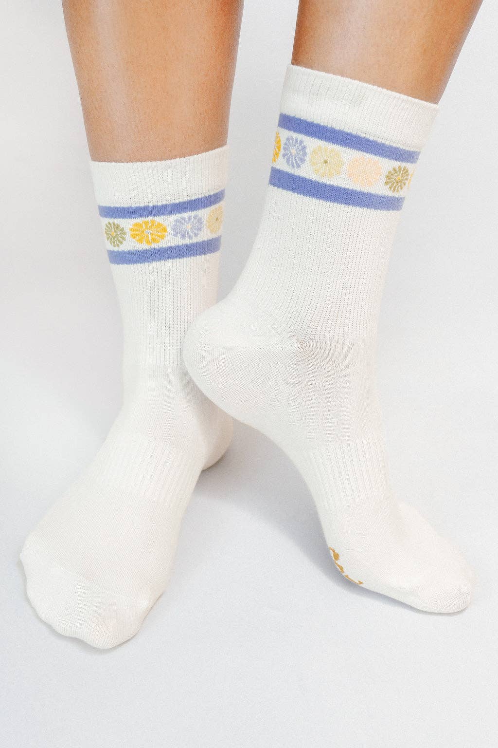Flower Crown Ankle Sock