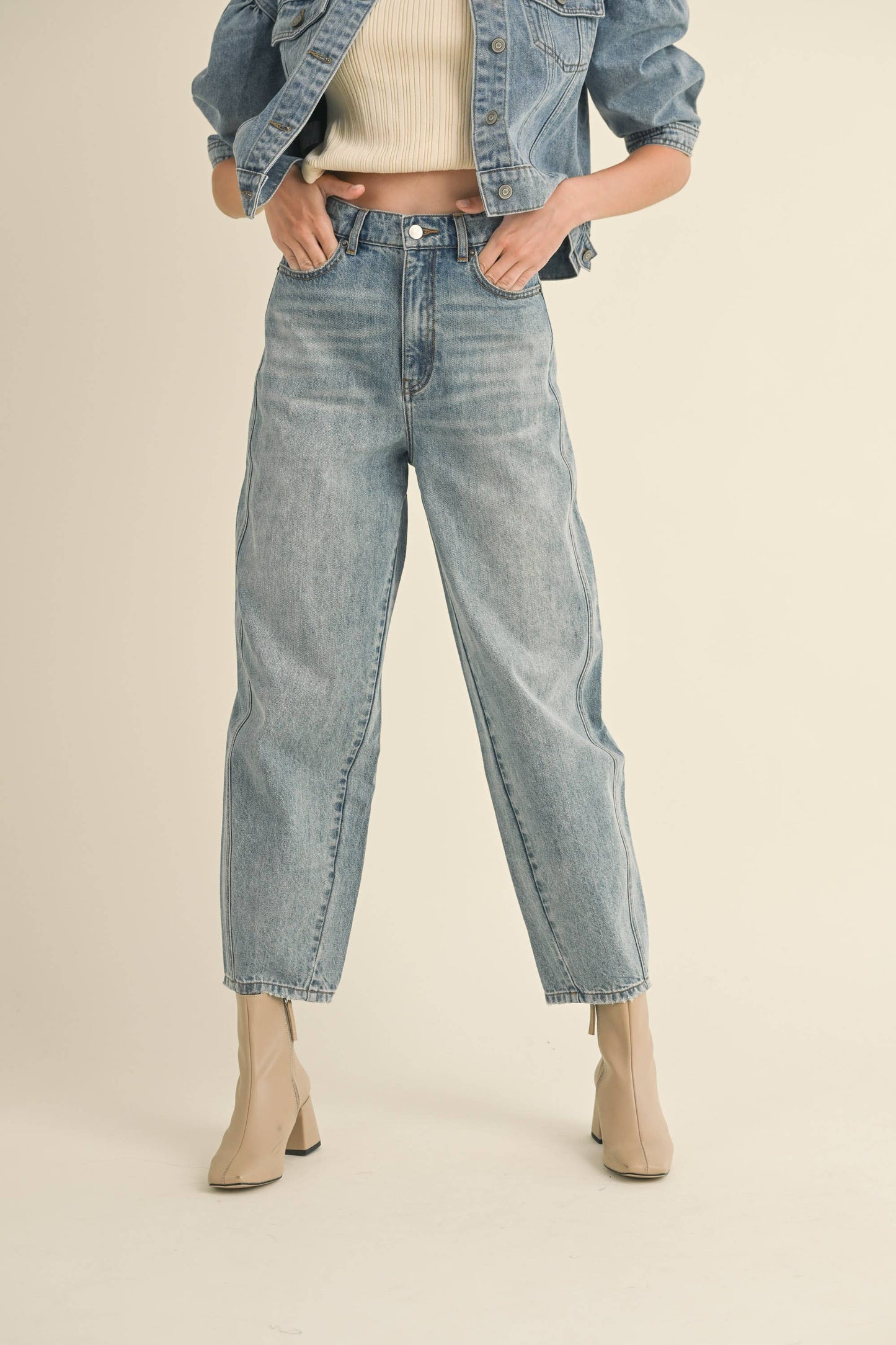 Charlee Barrel Jean