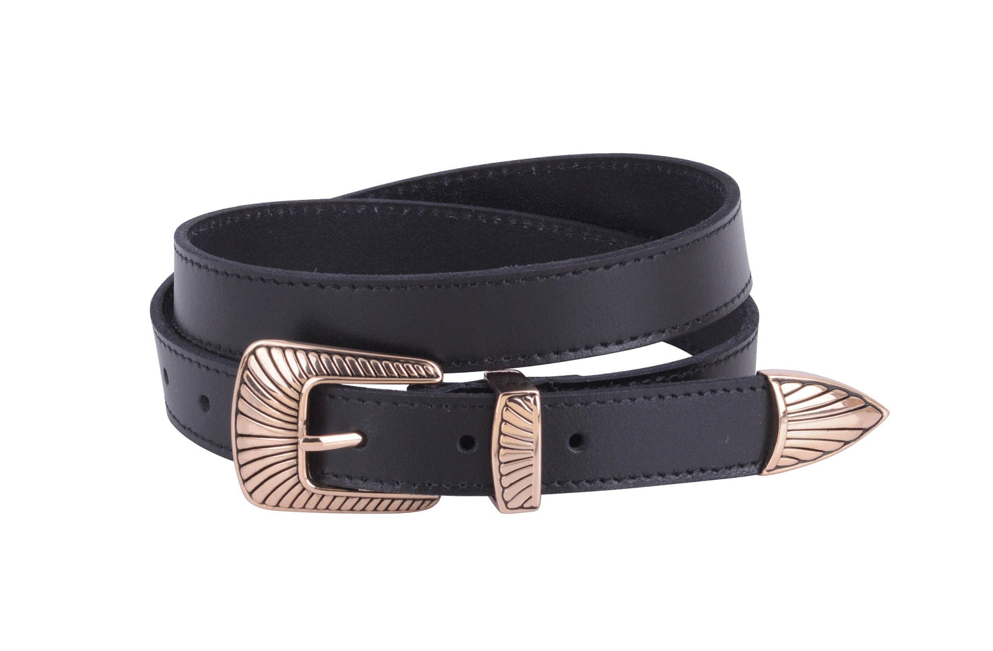 Wren Leather Belt Black