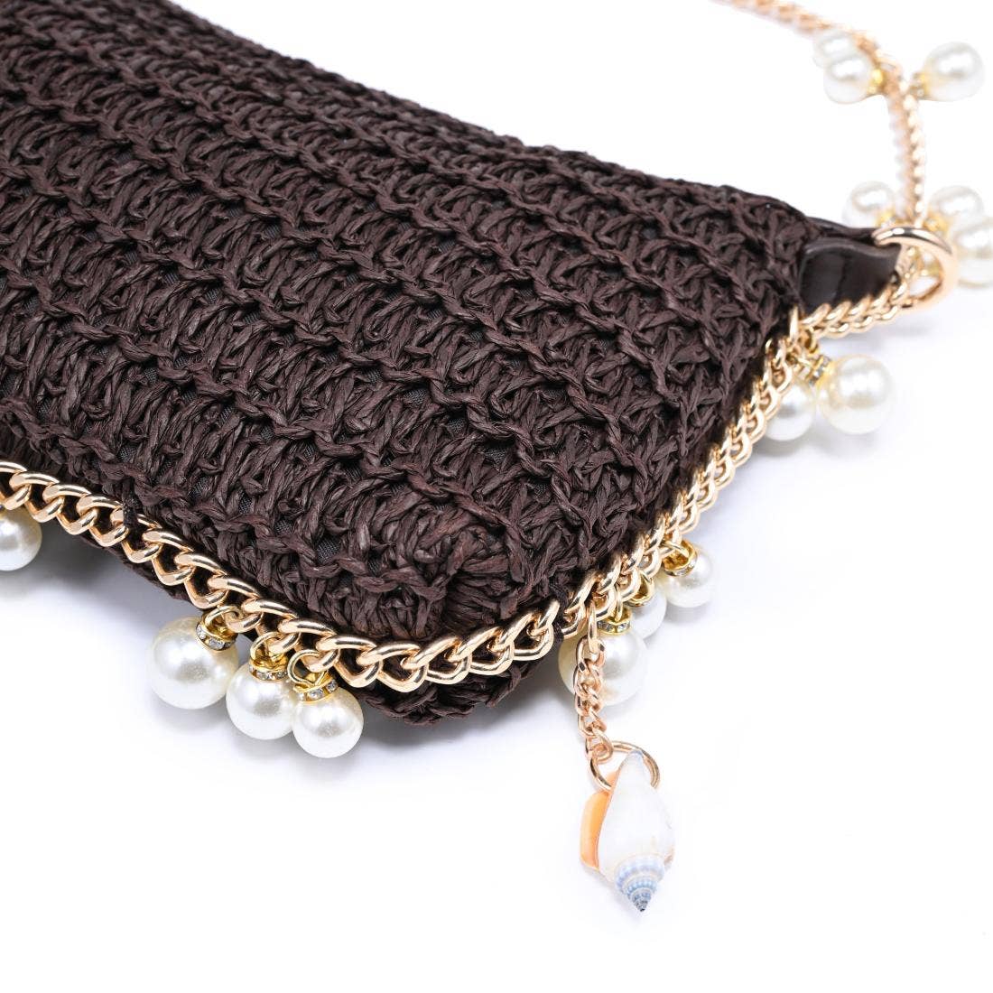 Steph Seashell Bag Chocolate