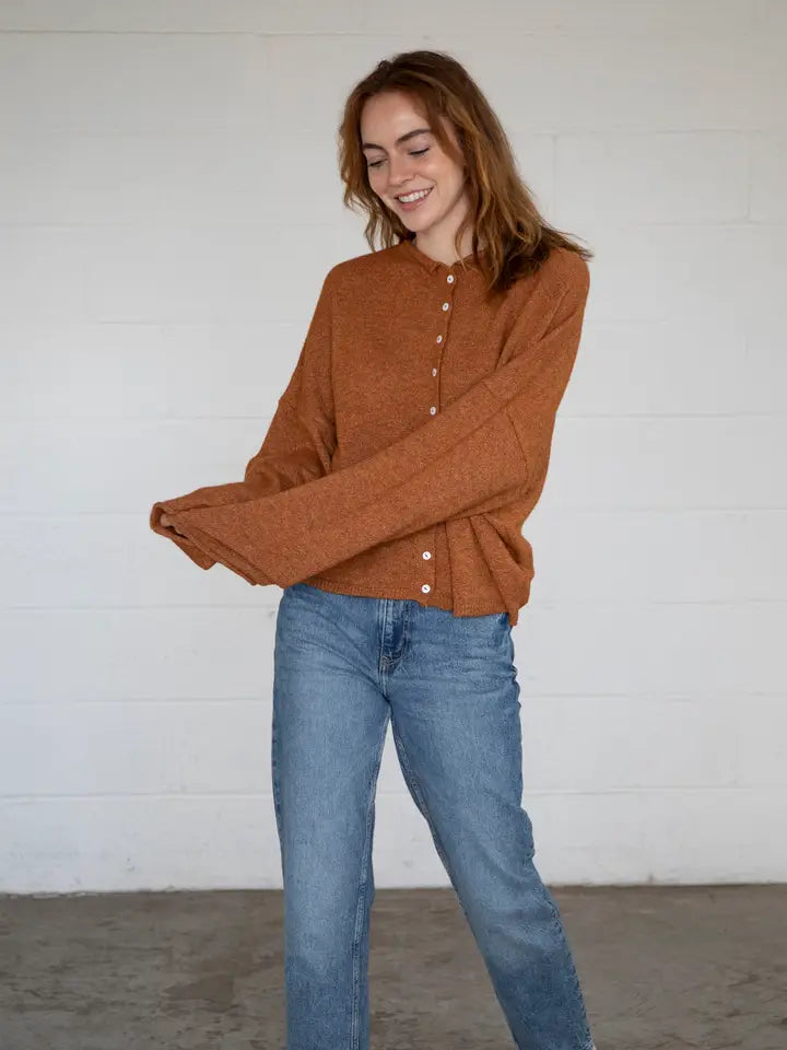 Lainey Cardigan Rust