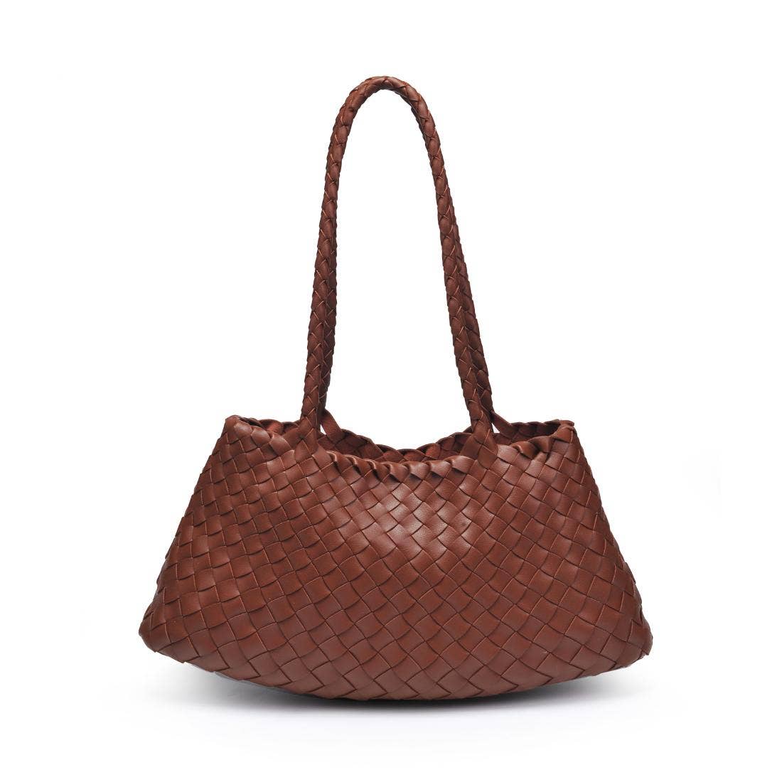 Millie Woven Shoulder Bag Chocolate