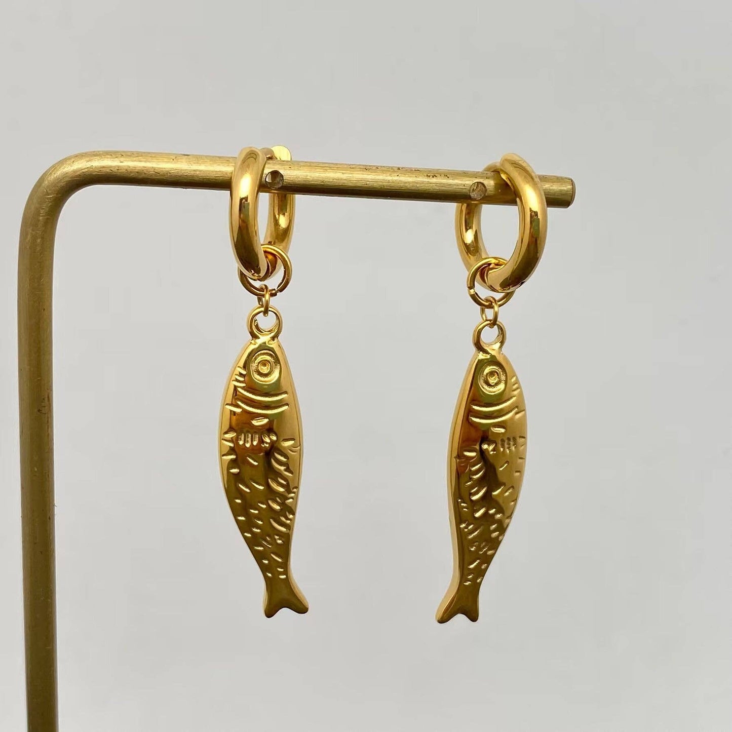 Fish Charm Huggies