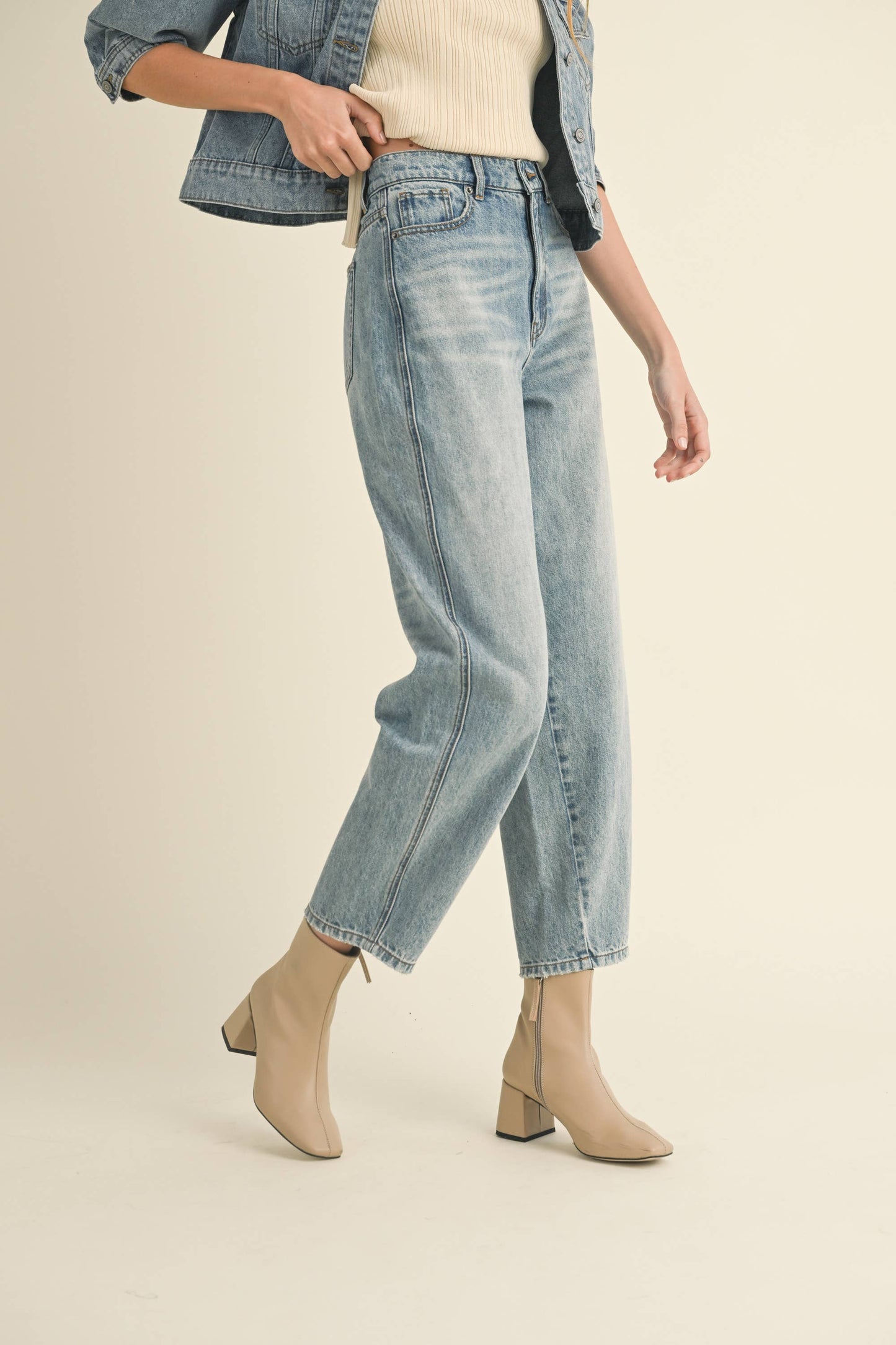 Charlee Barrel Jean