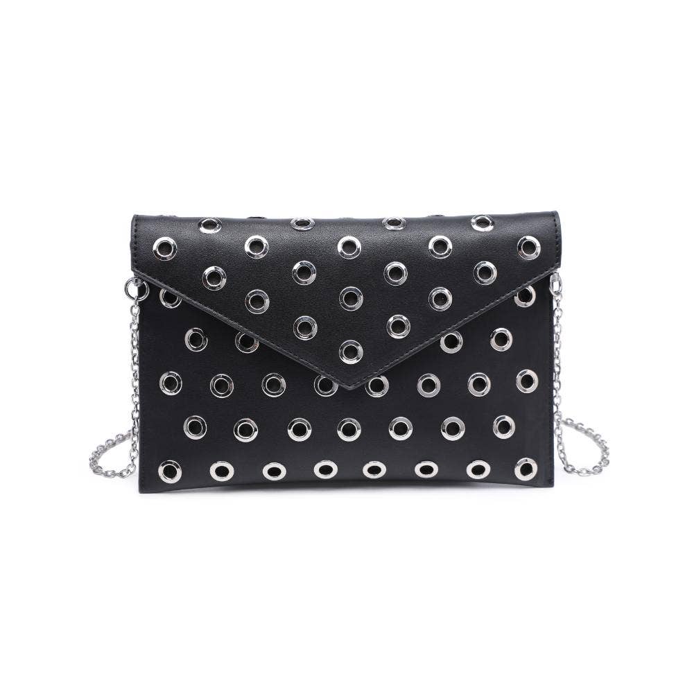 Ramona Gromet Clutch Black