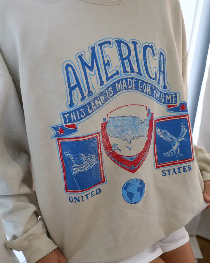 America Patch Sweatshirt