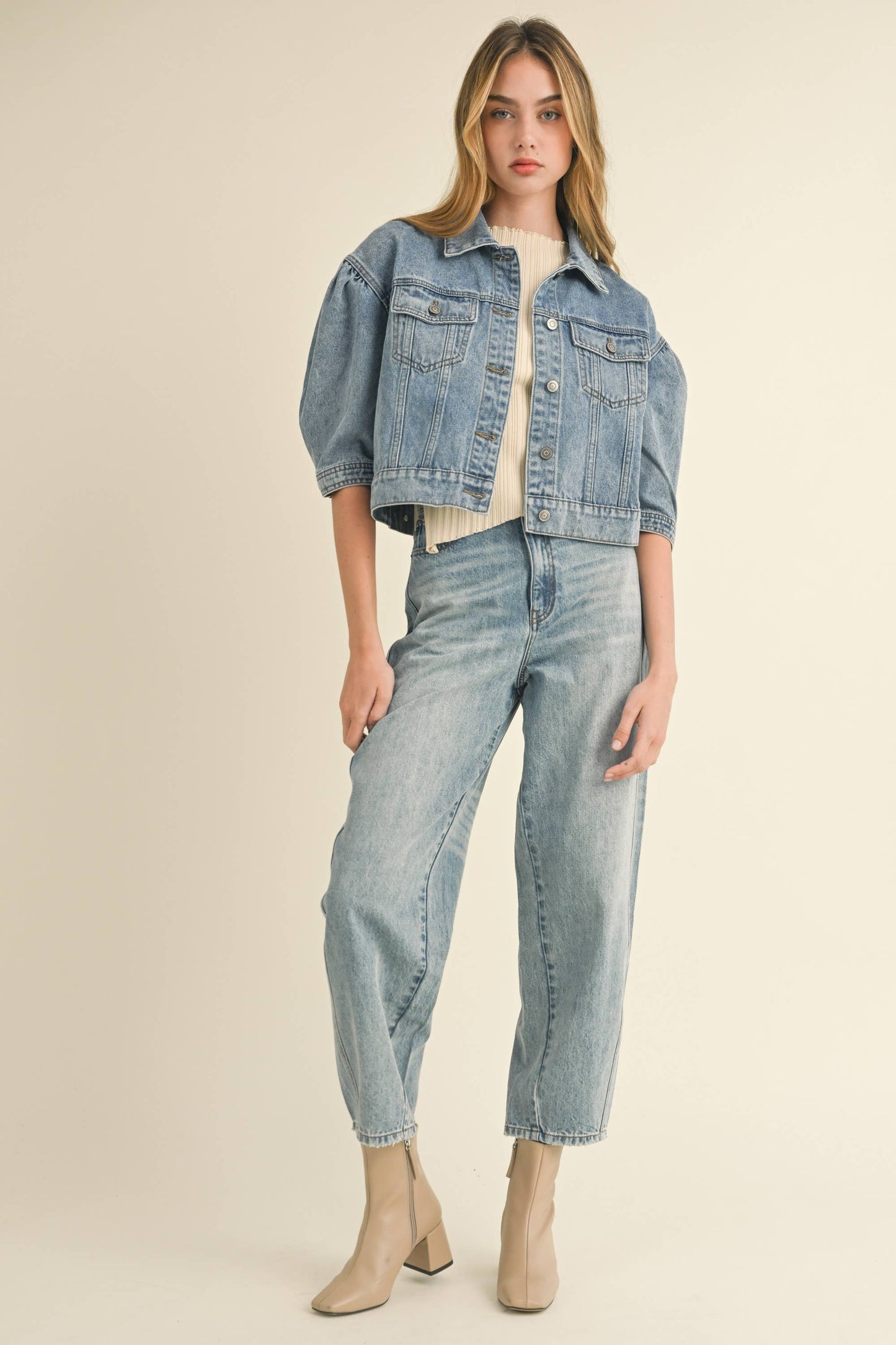 Charlee Barrel Jean