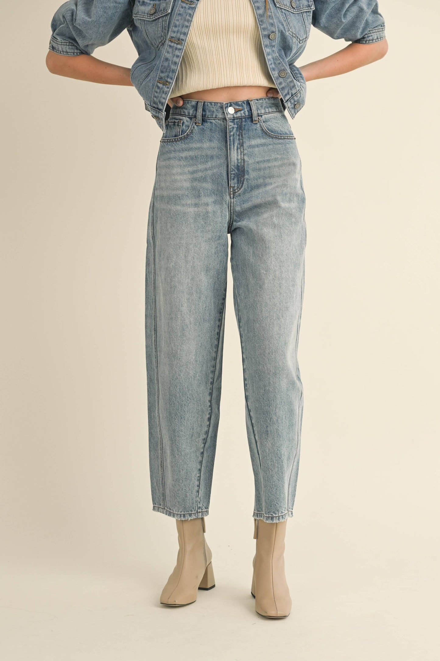 Charlee Barrel Jean