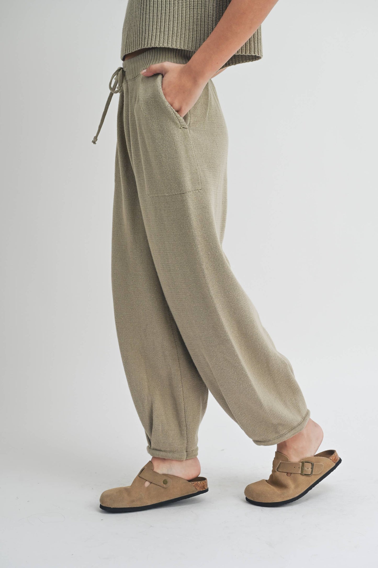 Half Moon Pants Olive
