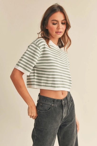 Elsie Knit Top Sage