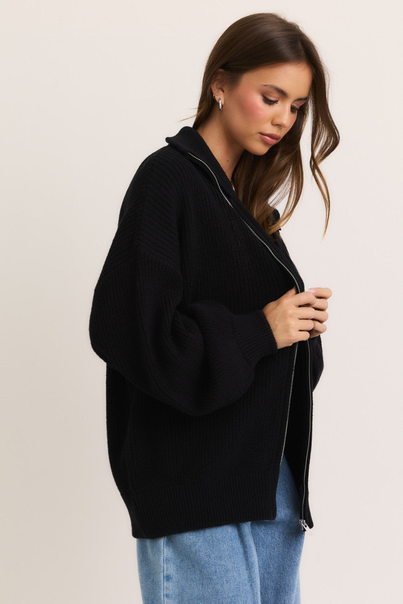 Bonfire Cardigan Black