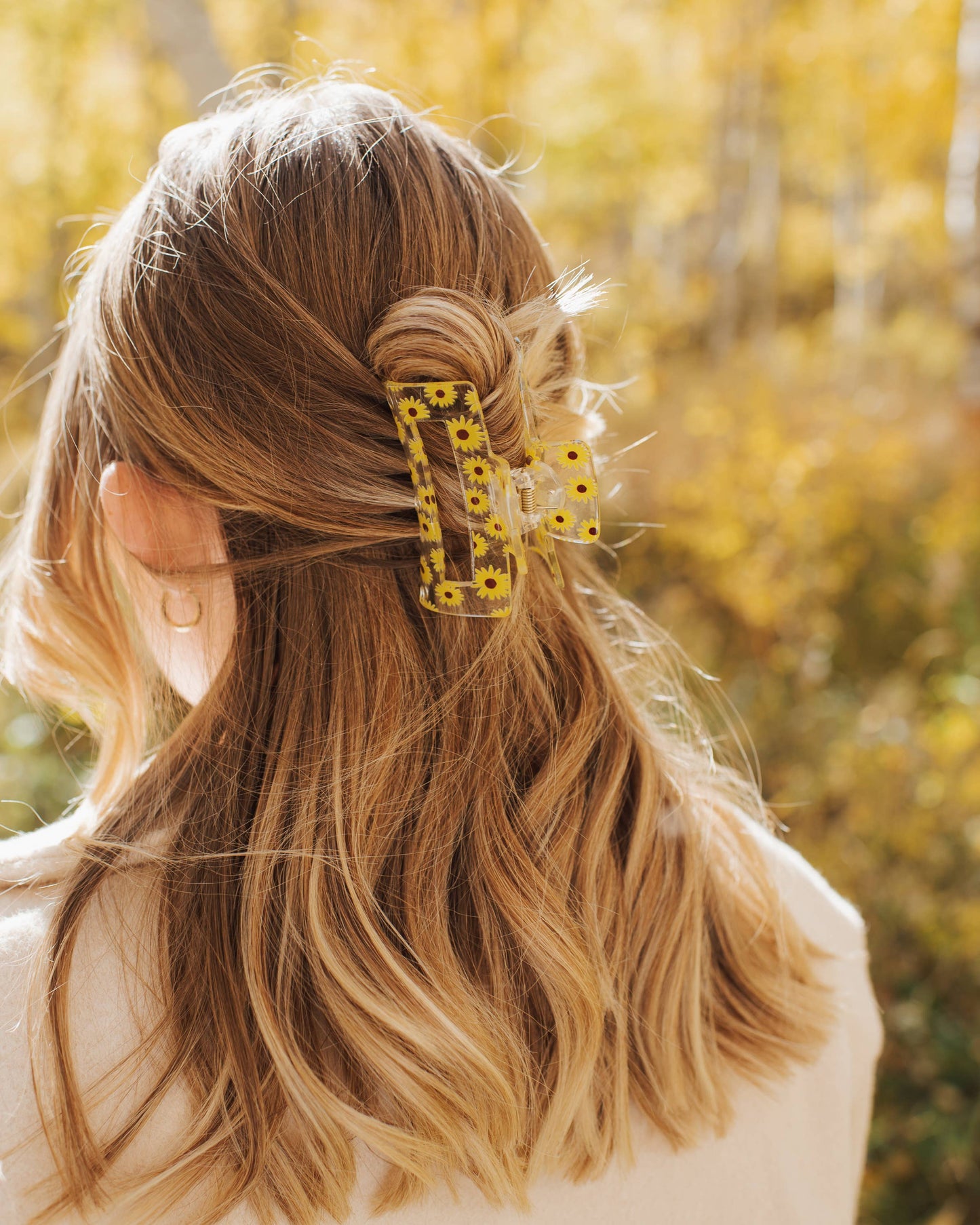 Sunflower Hair Claw