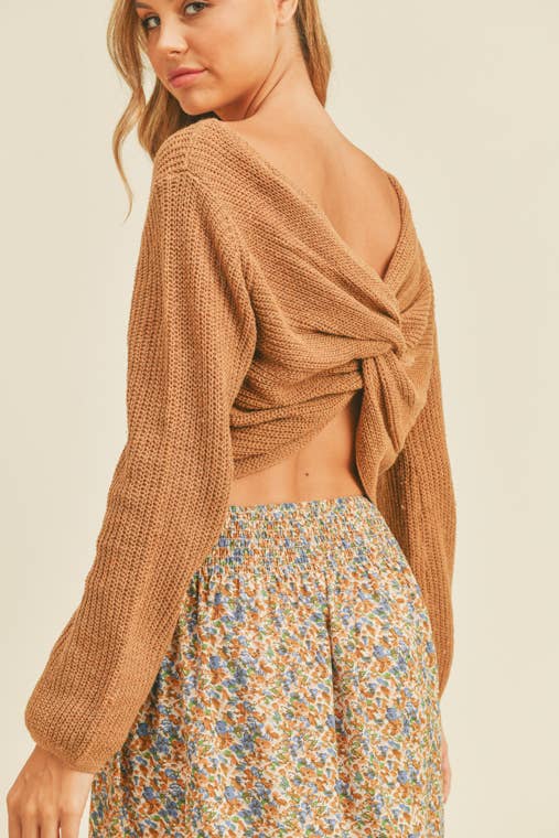 Twist Back Sweater