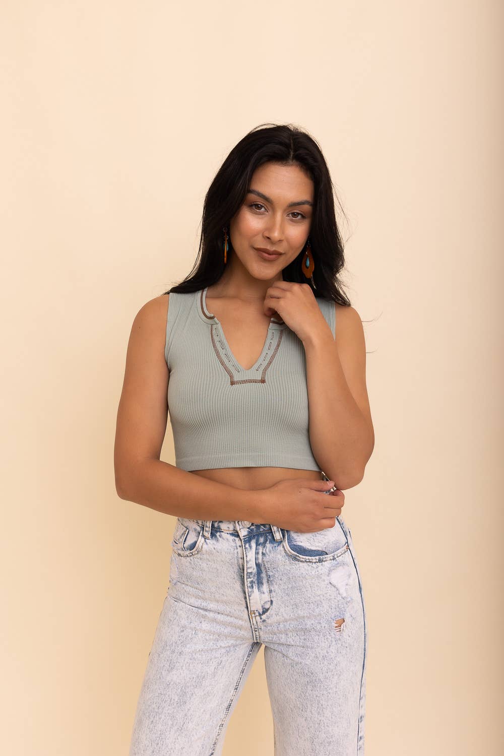 Henley Brami Sage