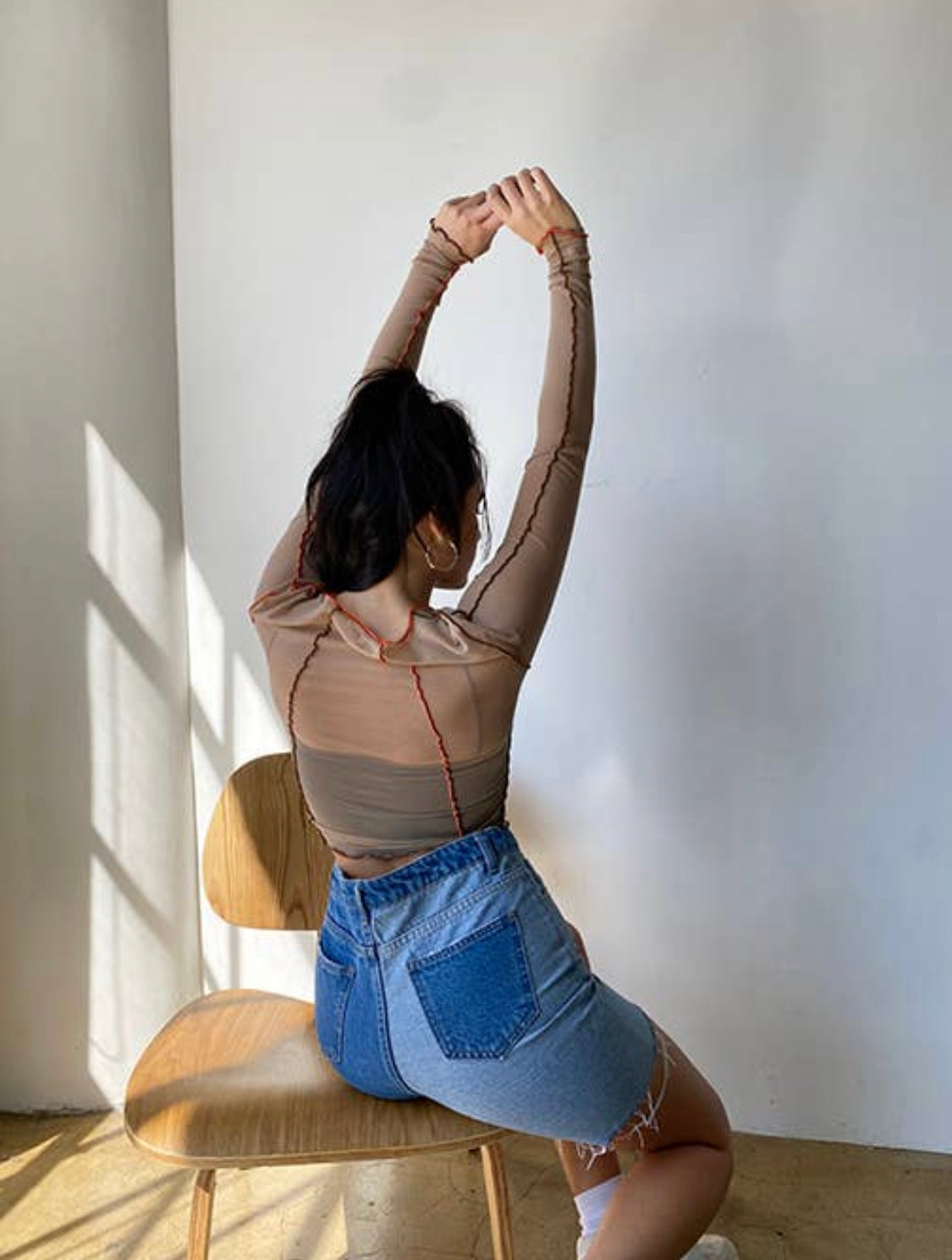 Barely There Mesh Top