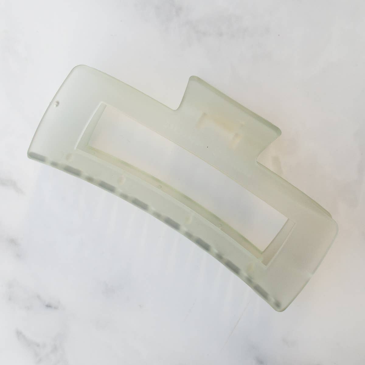 Jumbo Square Hair Clip Sage