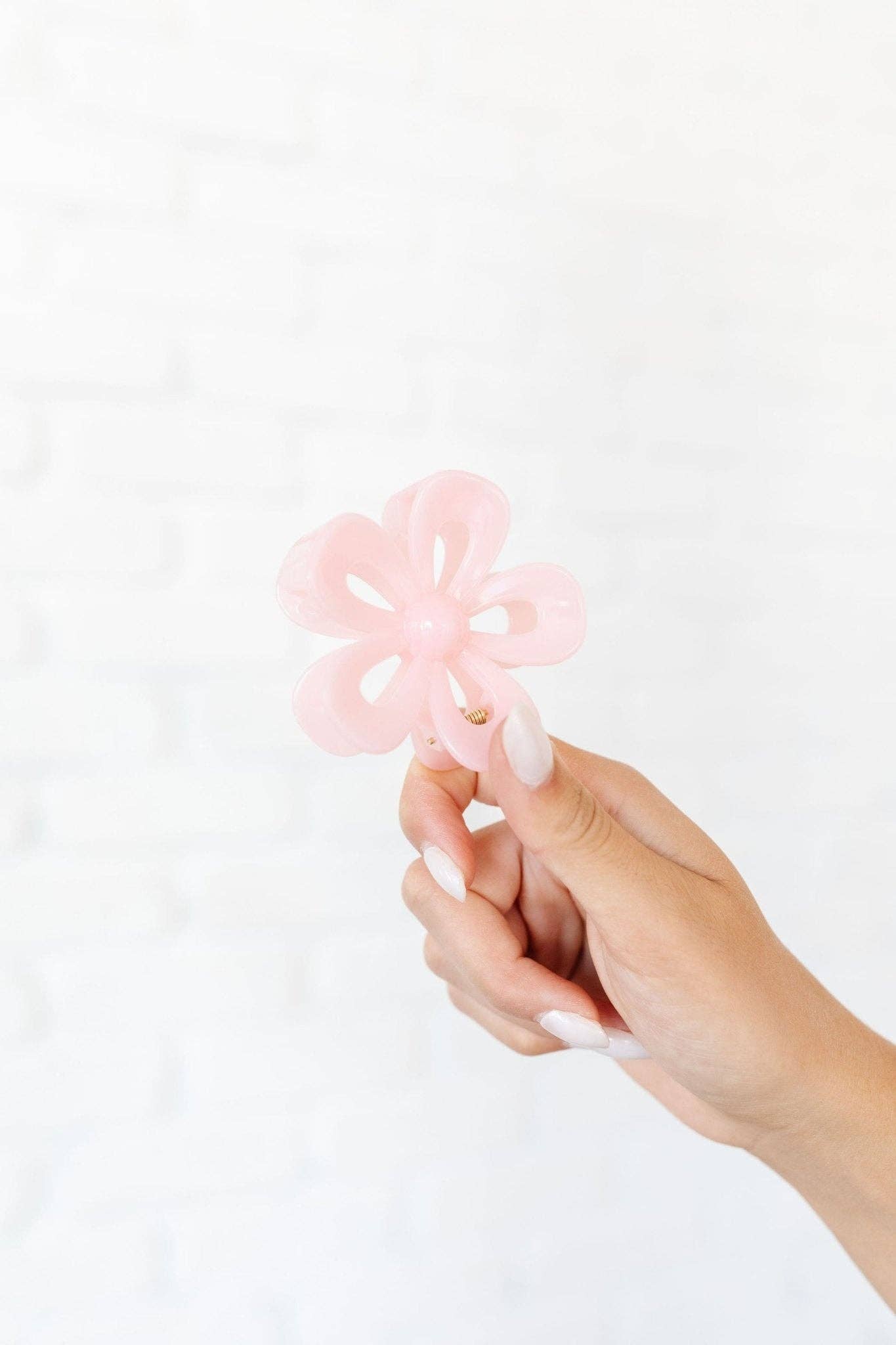 Flower Claw Clip: Pink