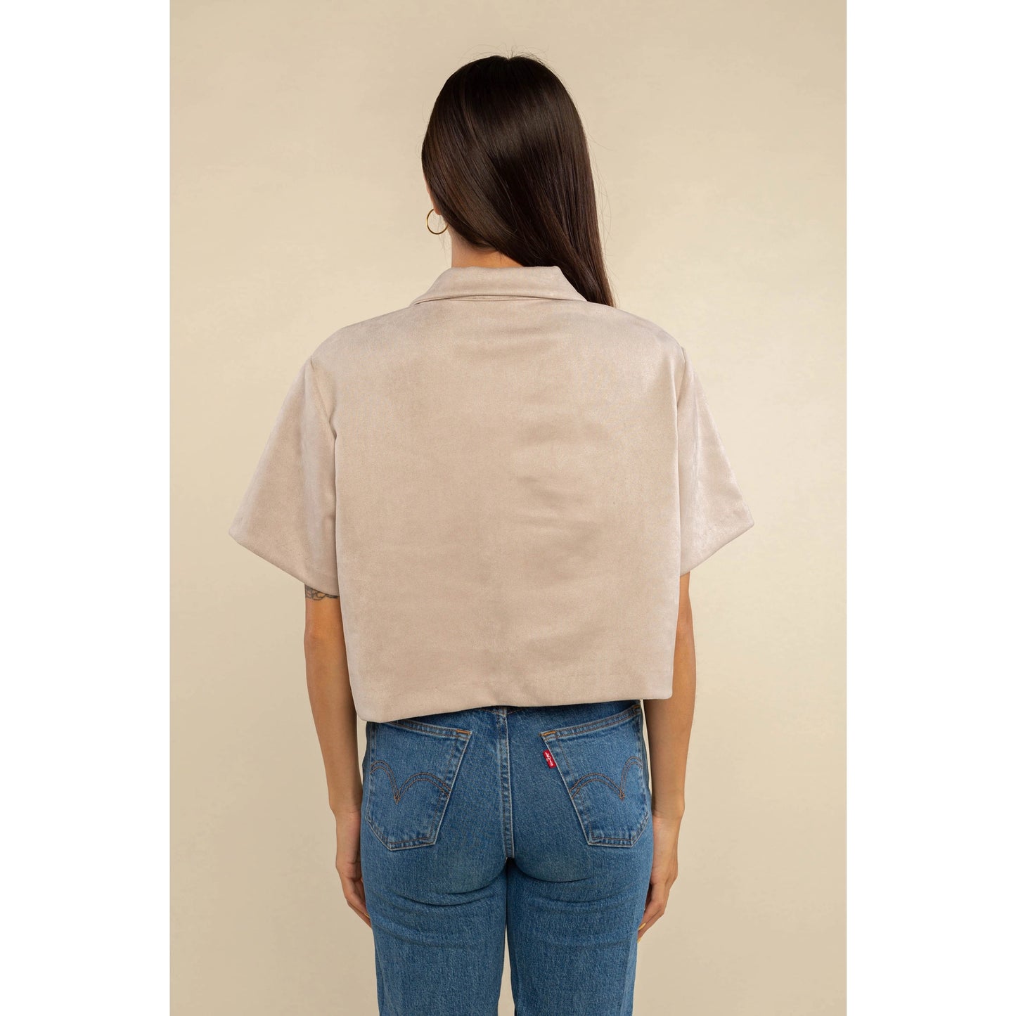 Wes Faux Suede Top