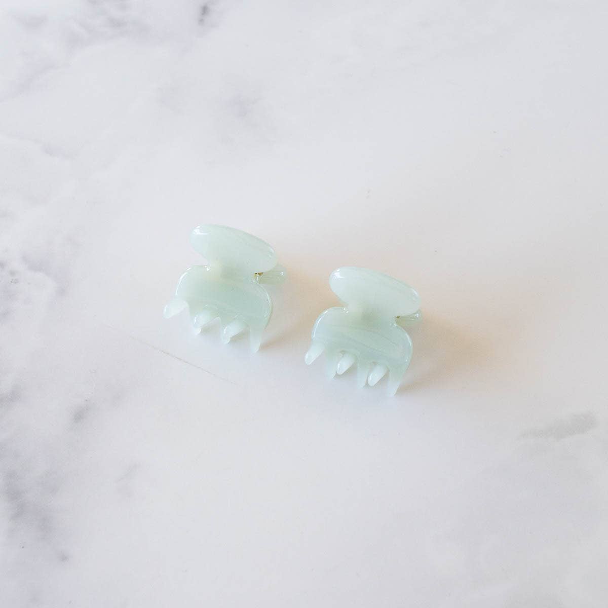 Mini Hair Clip Set Light Sage