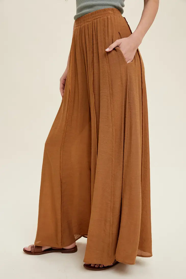 Sandbar Wide Leg Pants Brown