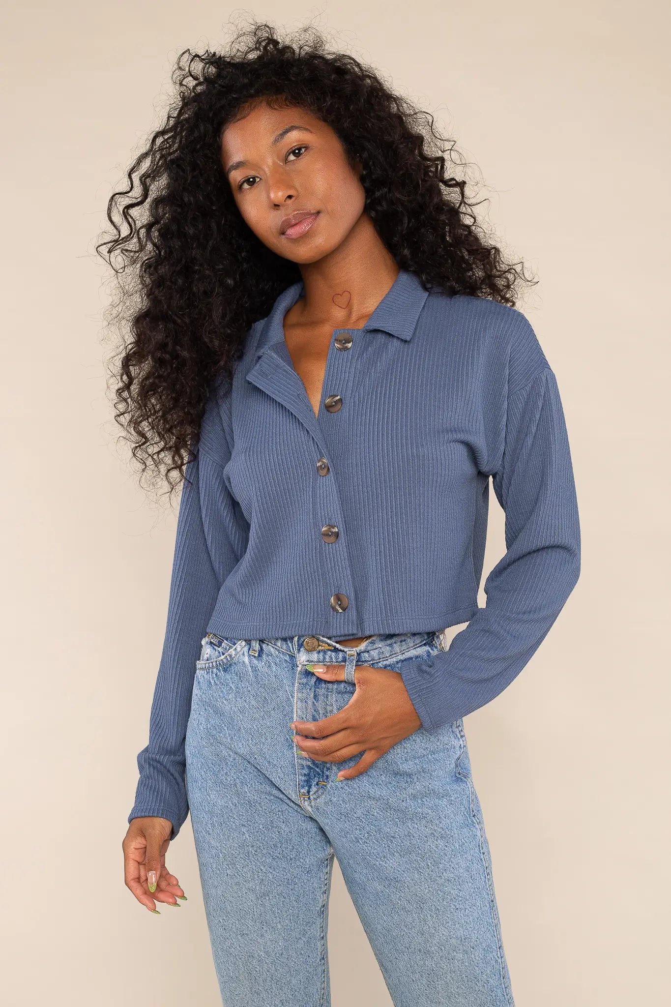 Robbi Button Down Top