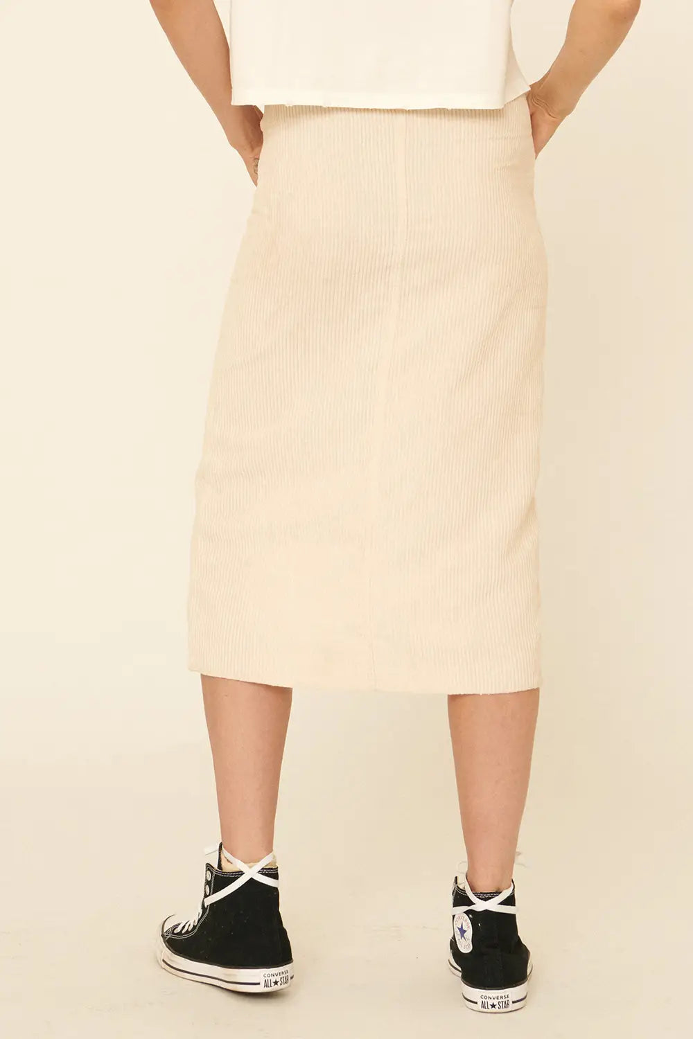 Dylan Cord Midi Skirt