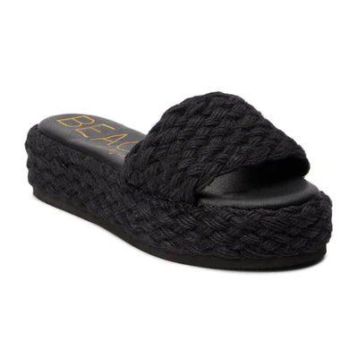 Caspia Platform Sandal Black