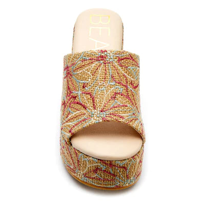 Terry Platform Heel Natural