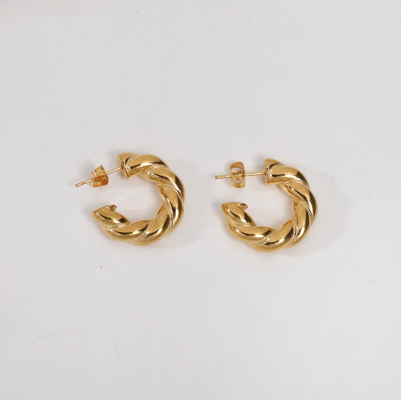 Candy Twisted Hoops