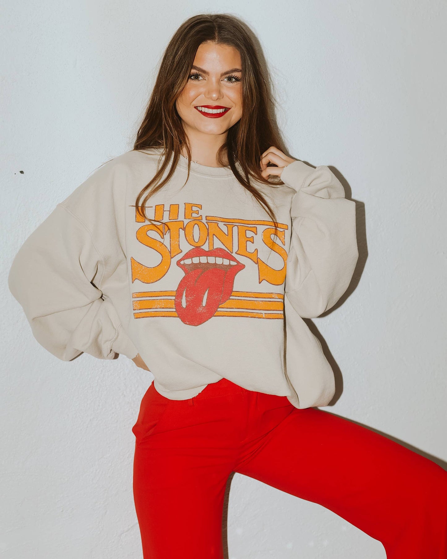Rolling Stones Thrifted Crewneck
