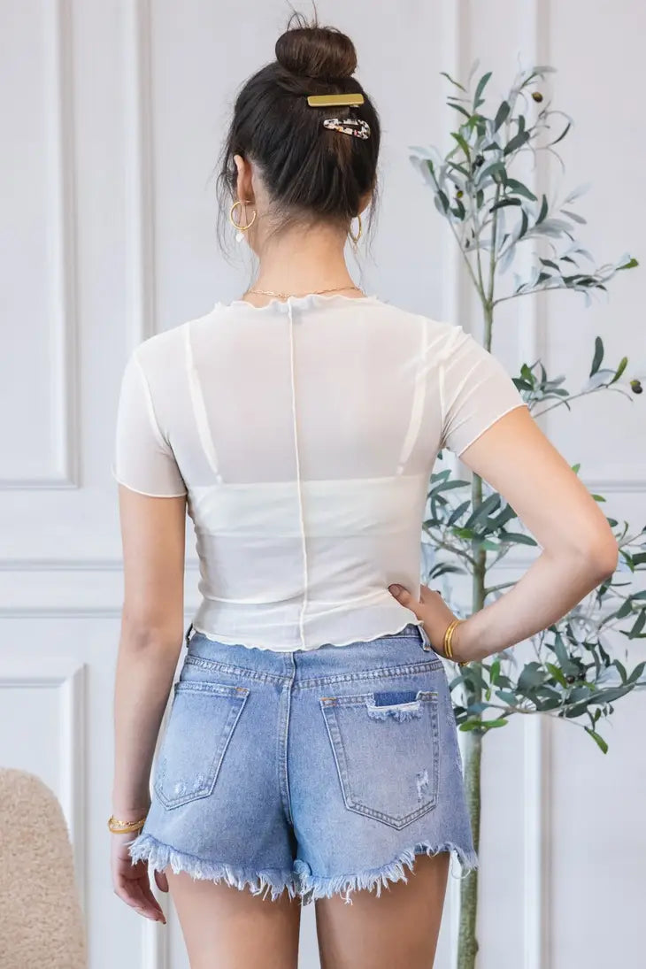Casa Sol Mesh Top