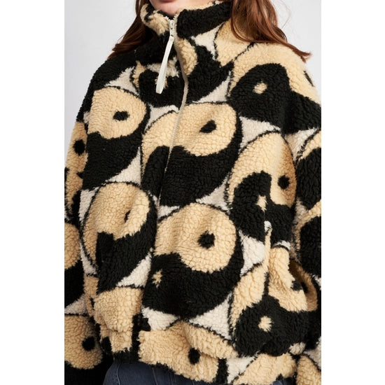 Yin Yang Sherpa Jacket