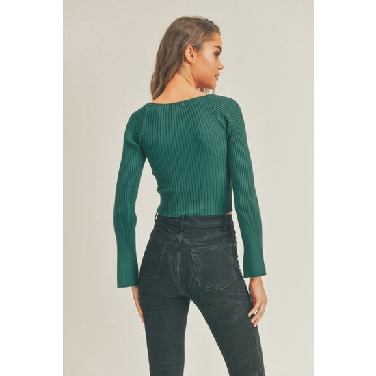 Split Sleeve Knit Top