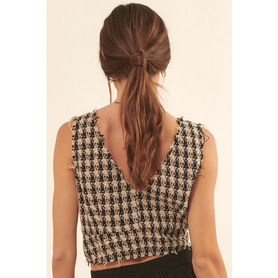 Avril Plaid Vest Top