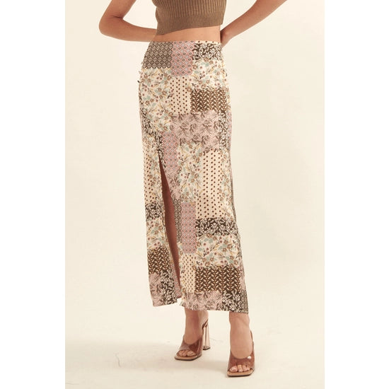 Patchwork Maxi Skirt