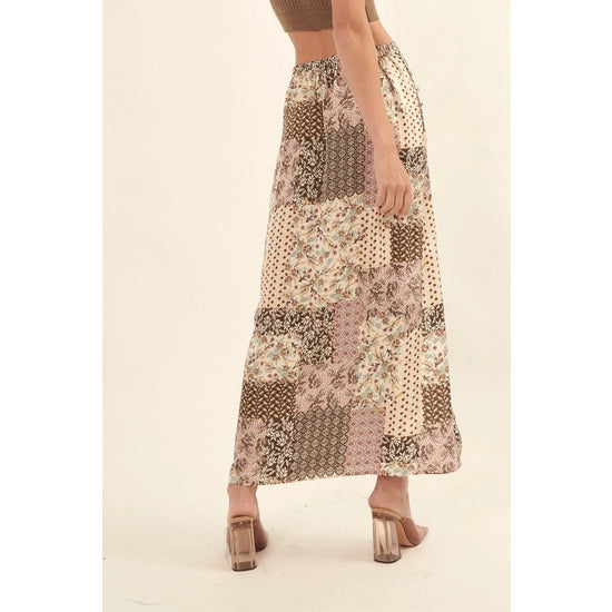 Patchwork Maxi Skirt