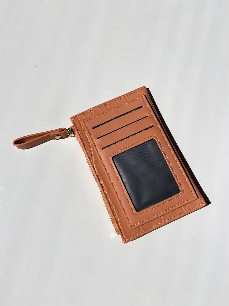 Lucy Card-Holder Wallet Orange