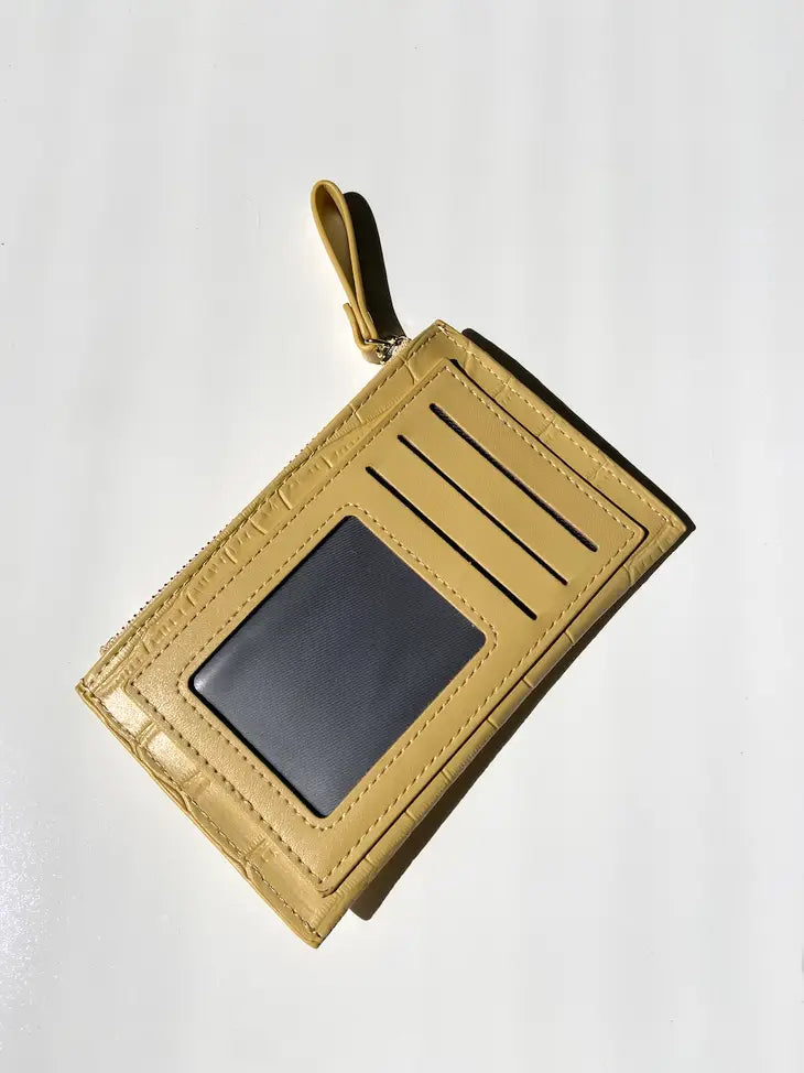 Lucy Card-Holder Wallet Yellow