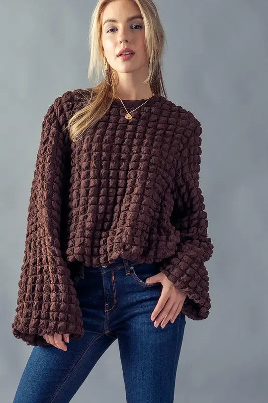 Saylor Waffle Knit Sweater