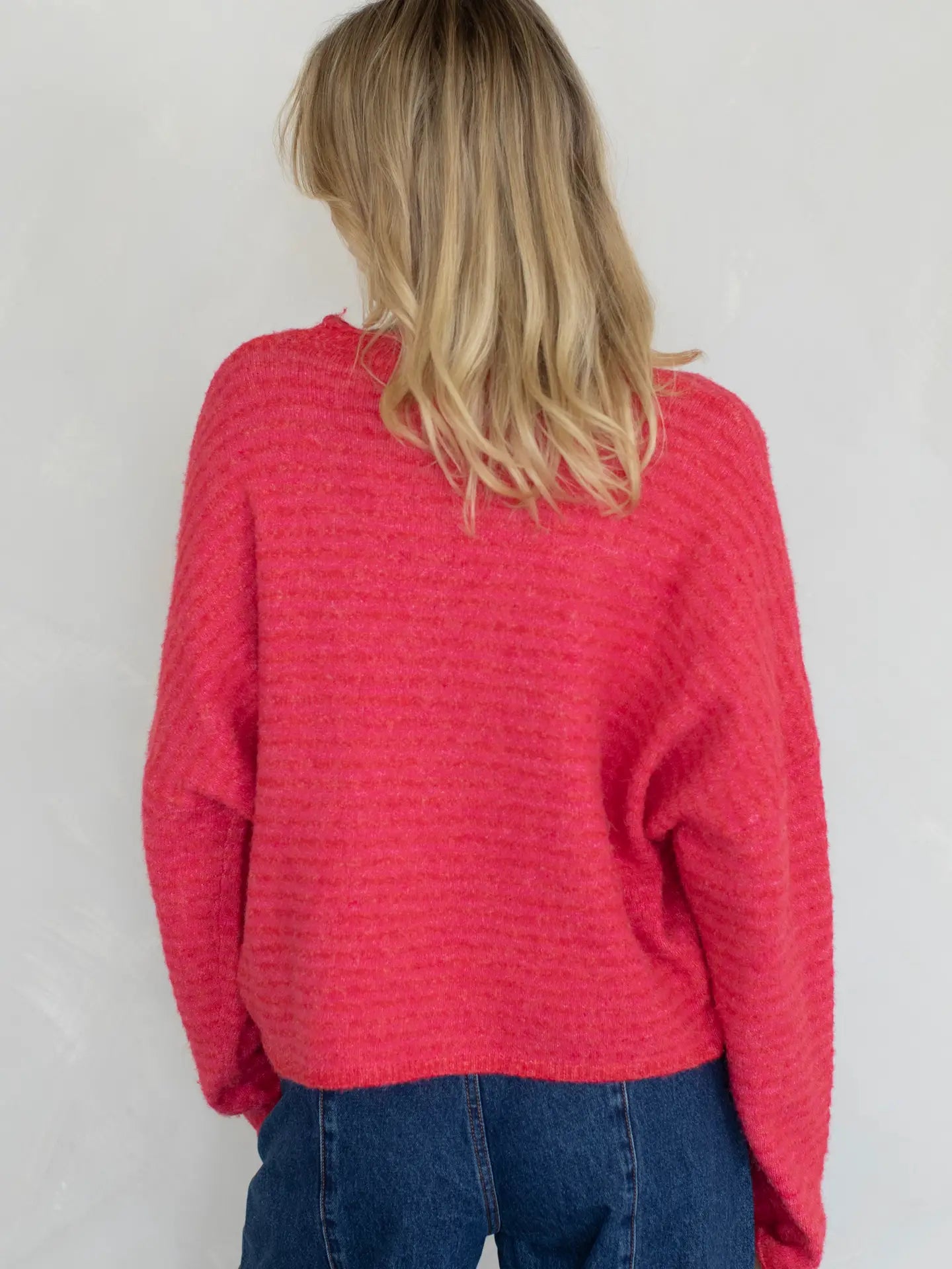 Lainey Cardigan Cherry Stripe