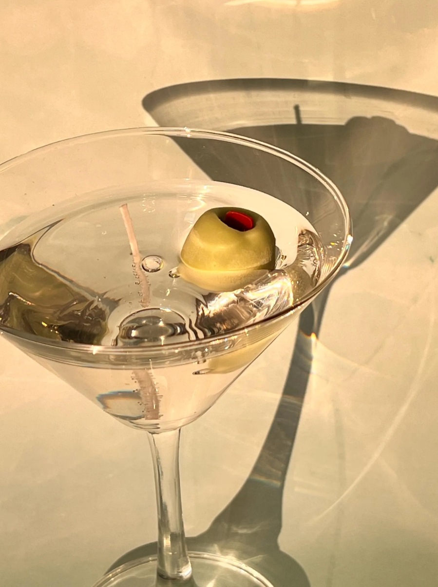 Dirty Martini Candle Olive Juice