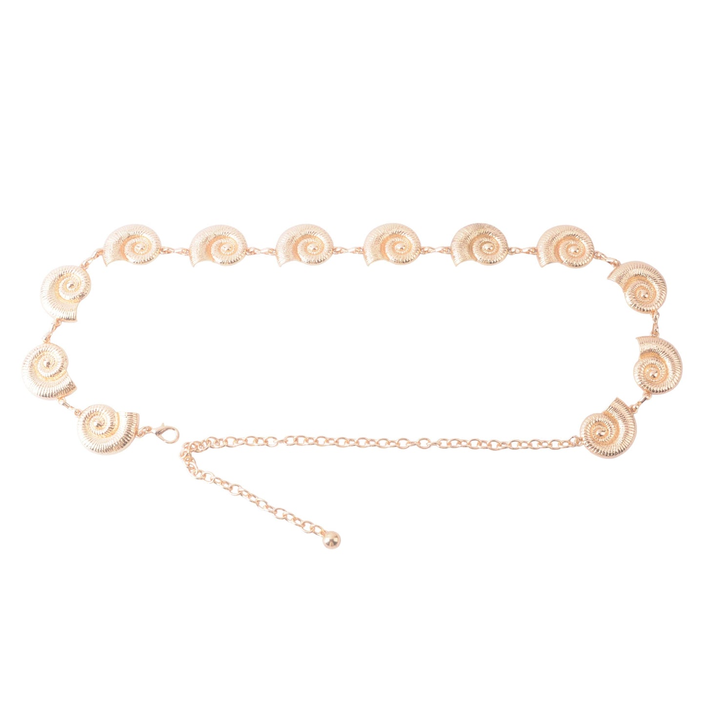 Spiral Seashell Chain Belt