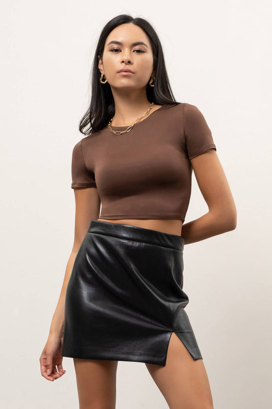 Priscilla Top Brown