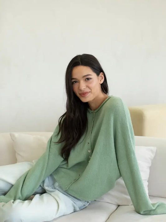 Lainey Multi Button Cardigan Matcha