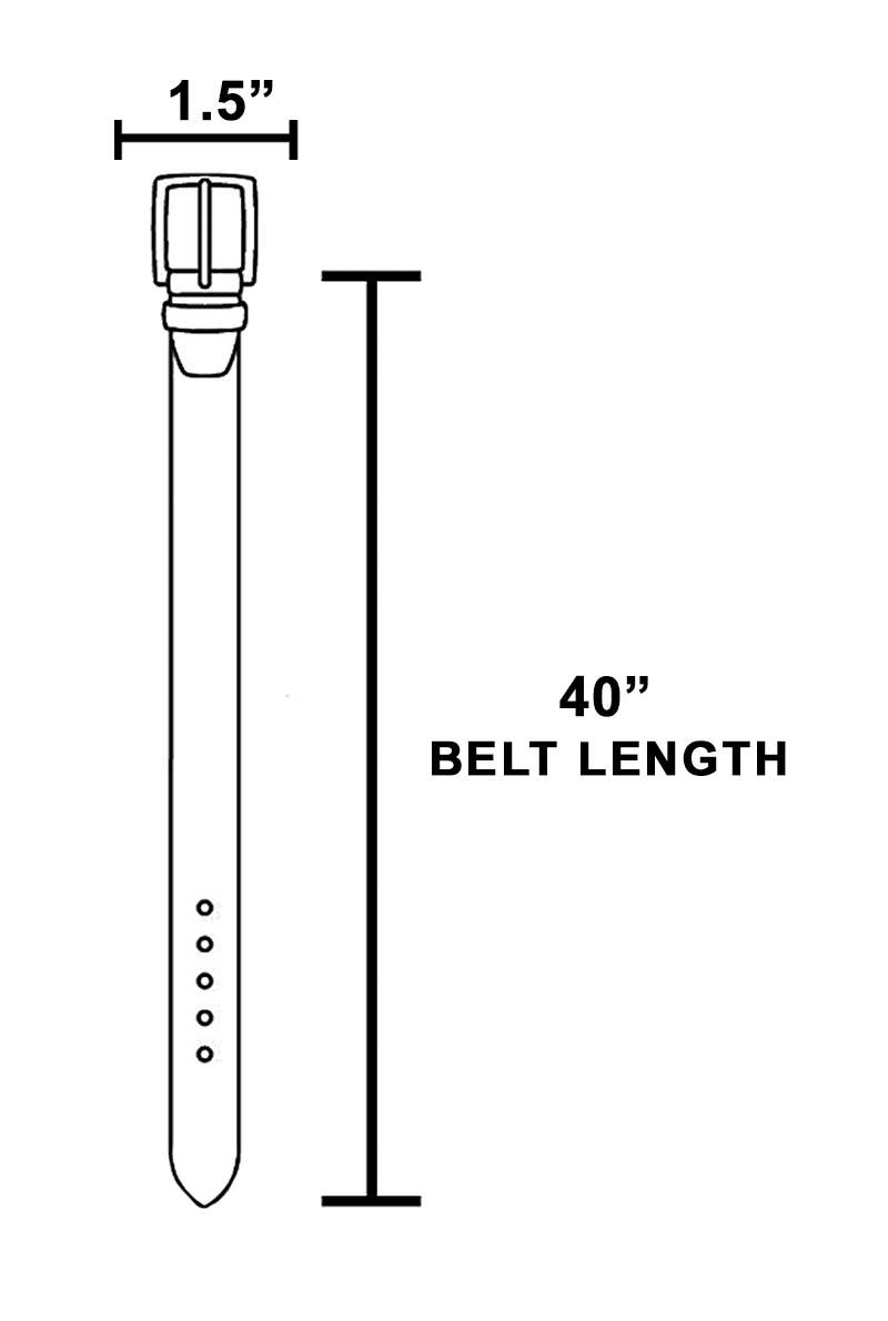 Woven Crescent Buckle Belt