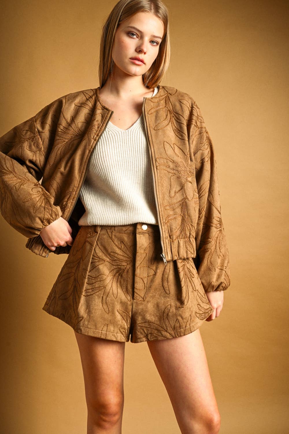 Evie Suede Shorts